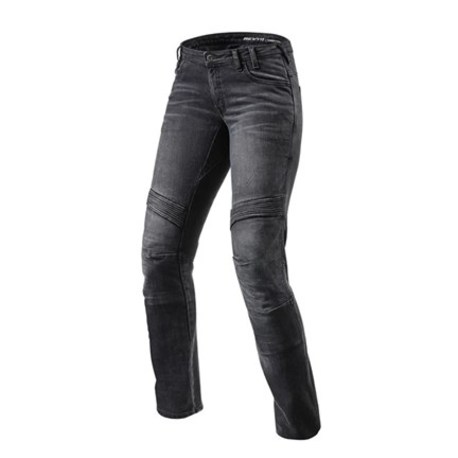 Revit Jeans Moto Ladies TF Black Storlek W26/L32